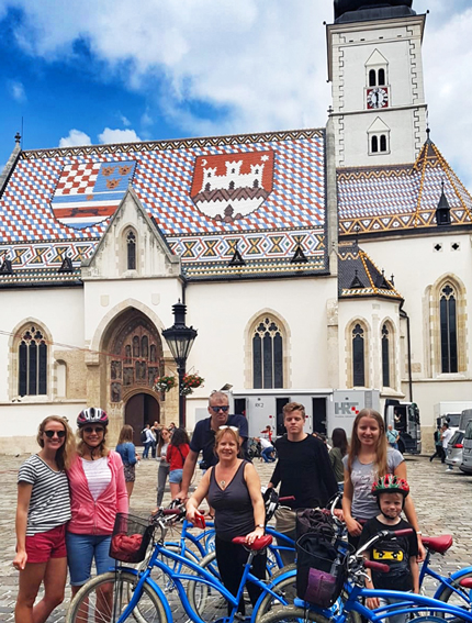 Geheel Zagreb fietstocht